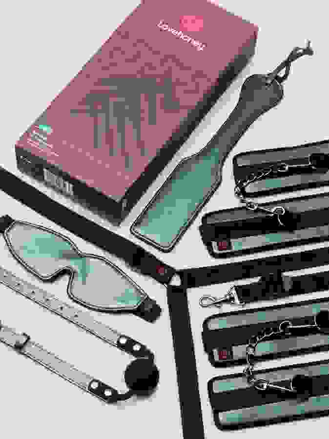 Lovehoney Bondage Kit (6 Piece), Green, hi-res